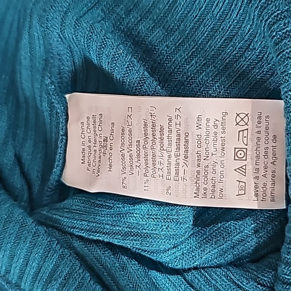 J.Crew Teal Rib Knit Sweater - Picture 6 of 6